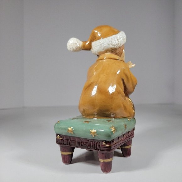 Heritage Mint LTD 2003 Porcelain Christmas Setting 1 REPLACEMENT PIECE Boy Stool - Picture 6 of 11